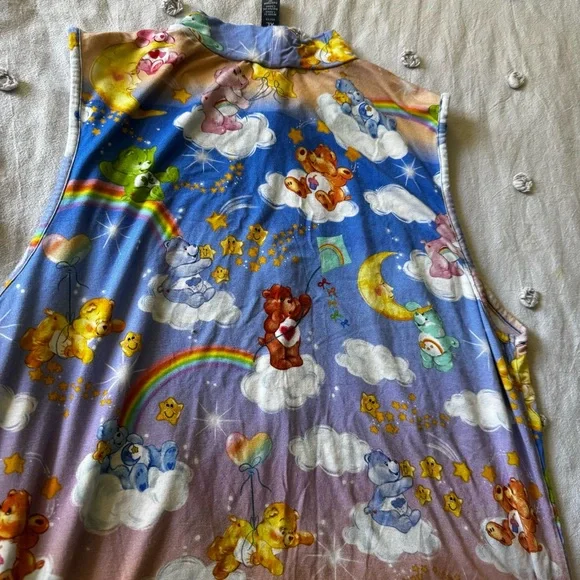 ModCloth x Care Bears Star Shower Power Mock Neck Top- Size XL - Picture 4 of 6